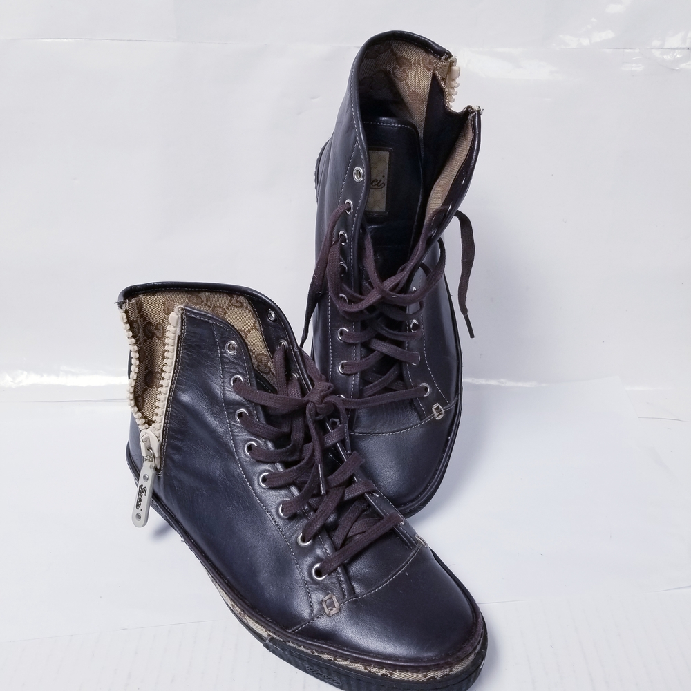 Gucci Black High-Top Sneakers